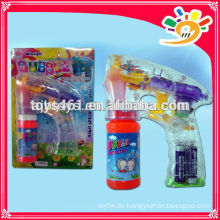 Transparente Blase Pistole, Funny Friction Bubble Gun Spielzeug, Blinkende Blase Pistole für Kinder mit Blase Wasser